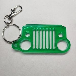 Keychain Green Jeep / Truck Grill
